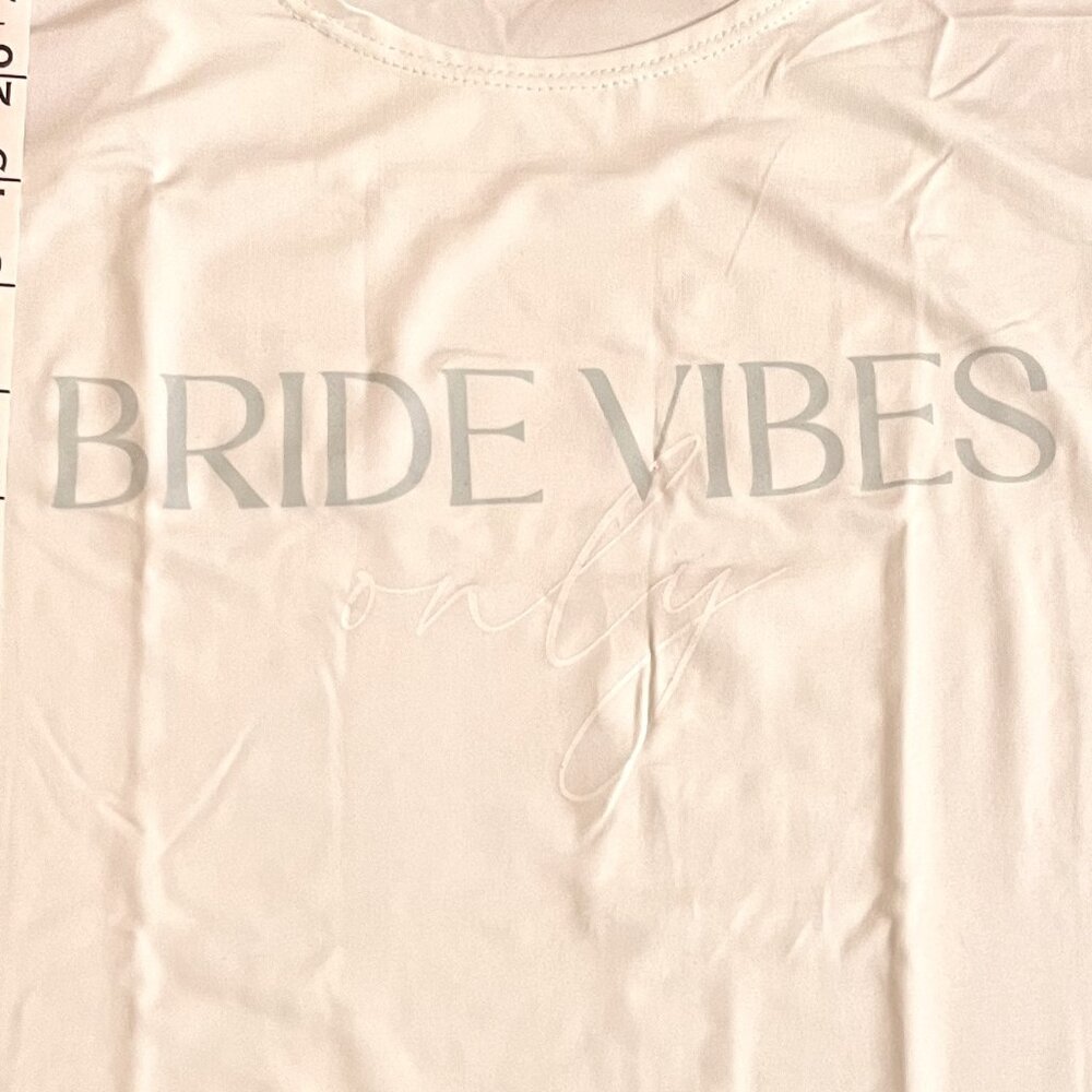 “Bride Vibes Only” Tank Top L Miss to Mrs Subscription Box